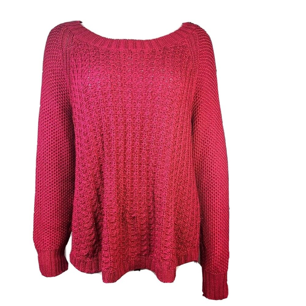 Calvin Klein Jeans Sweater Womens‎ Size XXL Solid All Pink Long Sleeve Knit